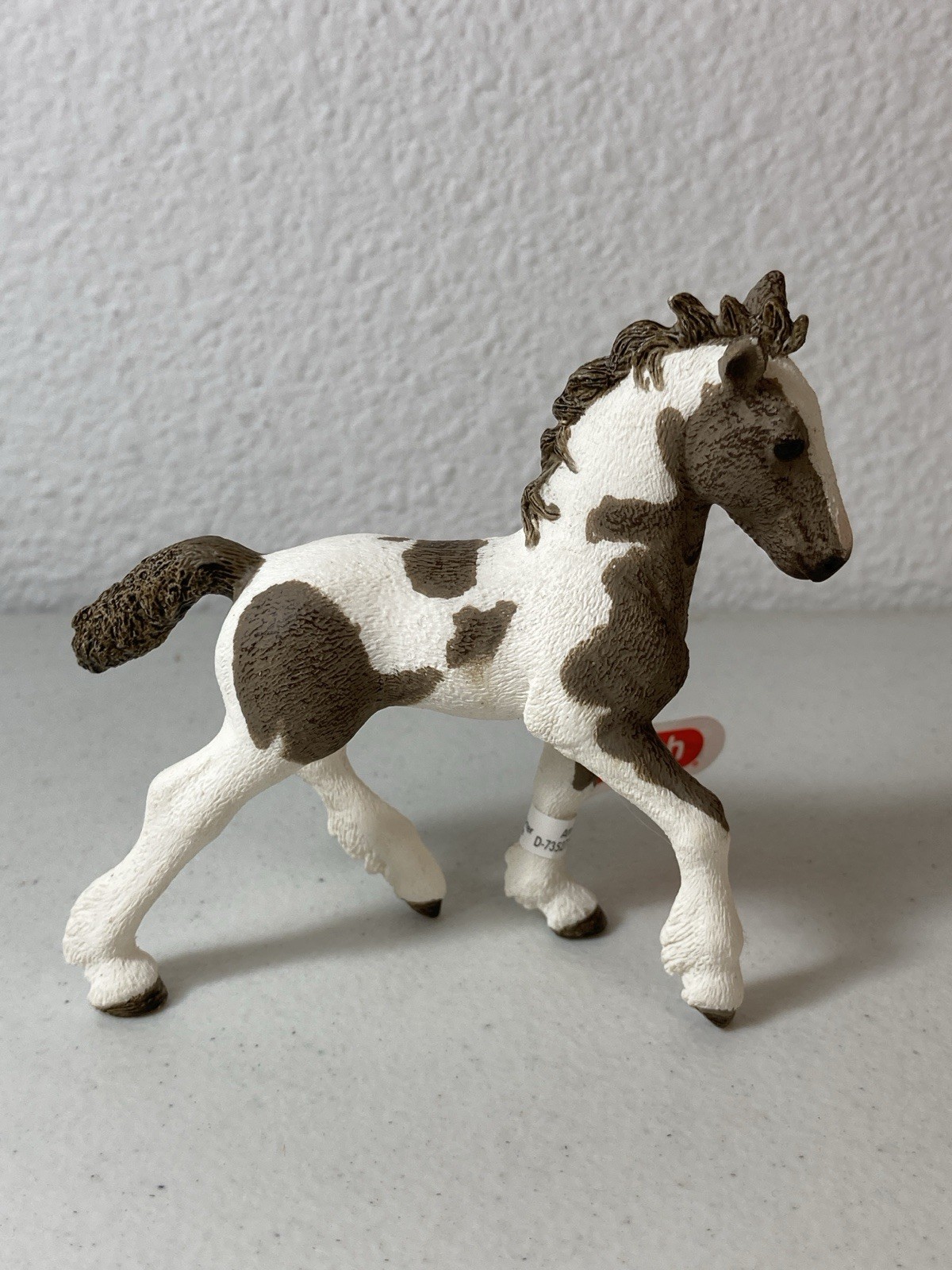 Schleich - 2014 Tinker 3” Pinto Foal / Colt Baby Horse Animal Figure