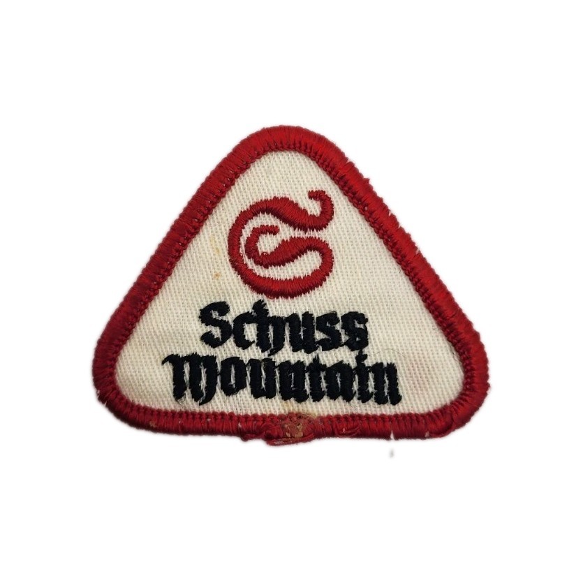 SCHUSS MOUNTAIN Vtg Ski Patch (Lost Name) now SHANTY CREEK Souvenir MICHIGAN