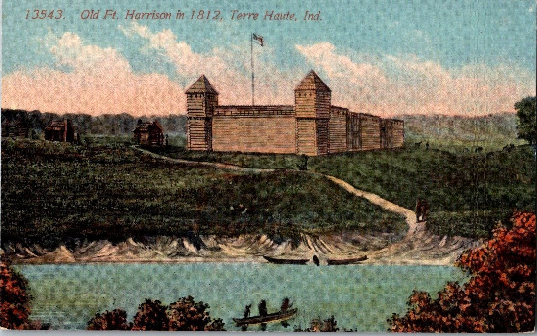 Vintage Postcard 1907-1915 Old Fort Harrison, Terre Haute, Indiana (IN)