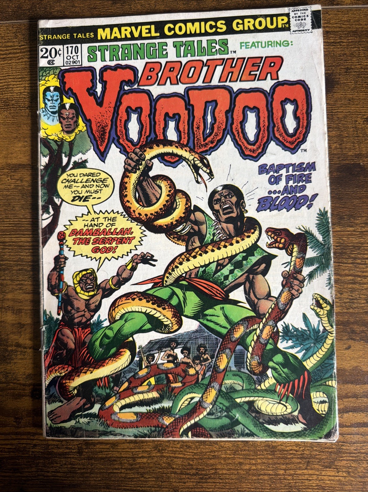 Marvel Strange Tales #170 (1973) Brother Voodoo Bronze Age Rare Double Cover