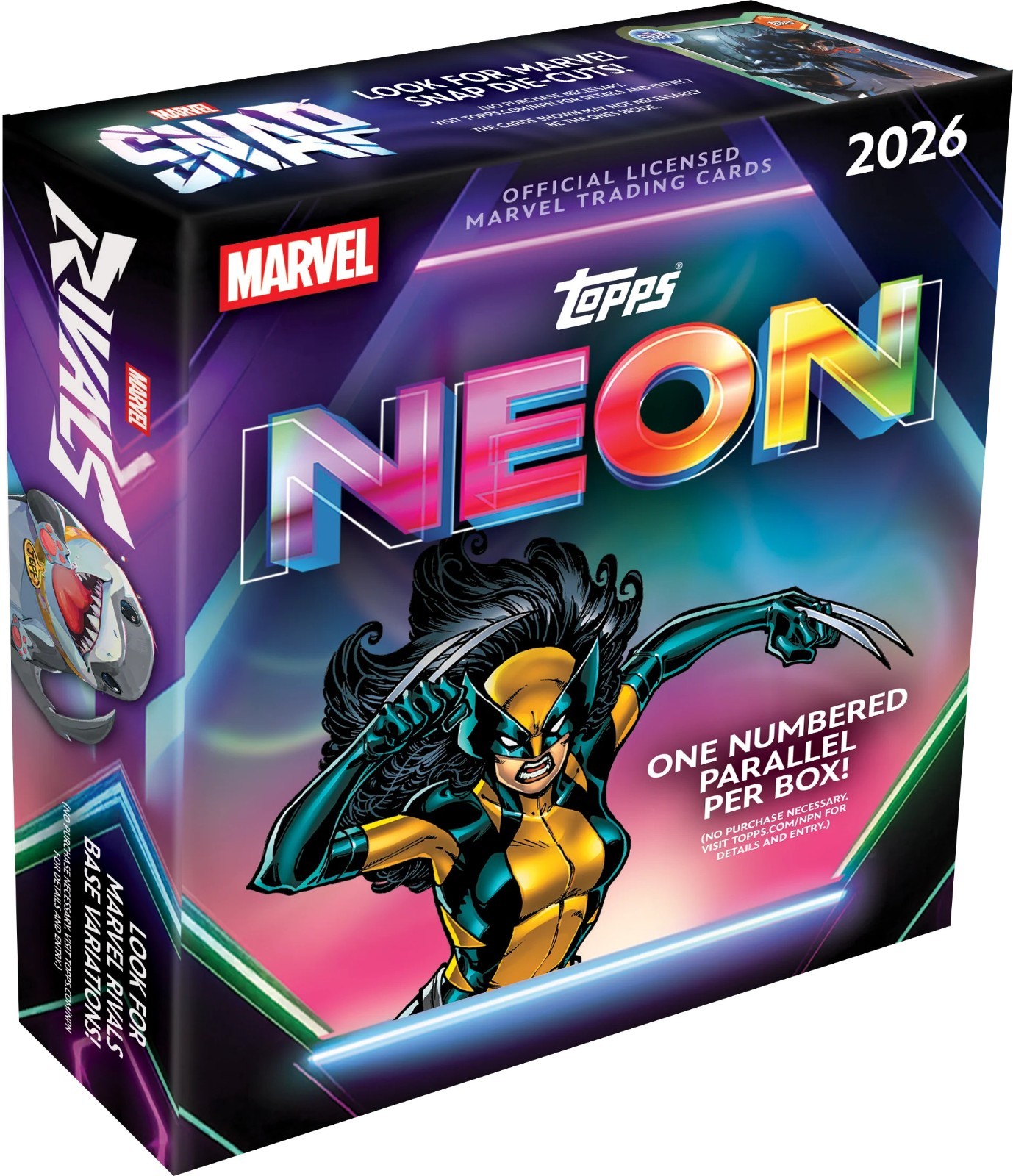 Topps Marvel Neon Mega box case 20 boxes Pre-sale