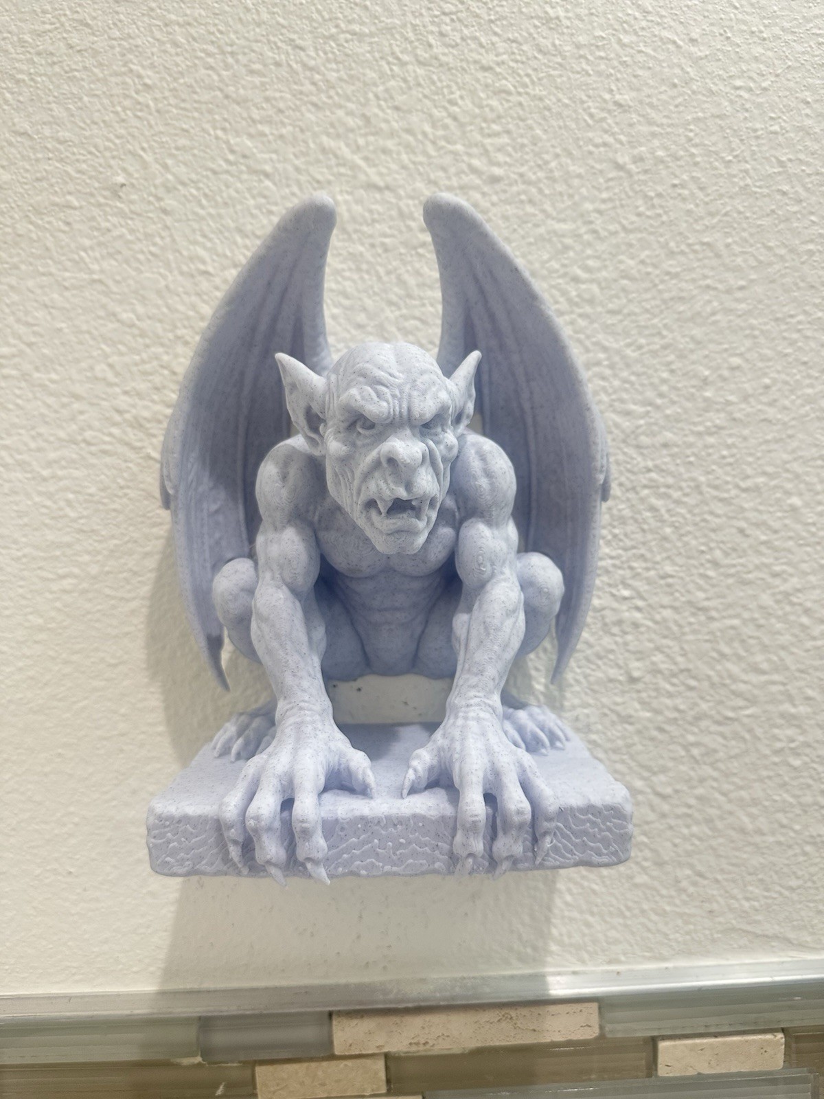 Gargoyle Statue 8x7x4 Wall Mount Hanging Sculpture Gothic Fantasy Home Decor Art Gargoyle Statue 8x7x4 Wall Mount Hanging Sculpture Gothic Fantasy Home Decor Art