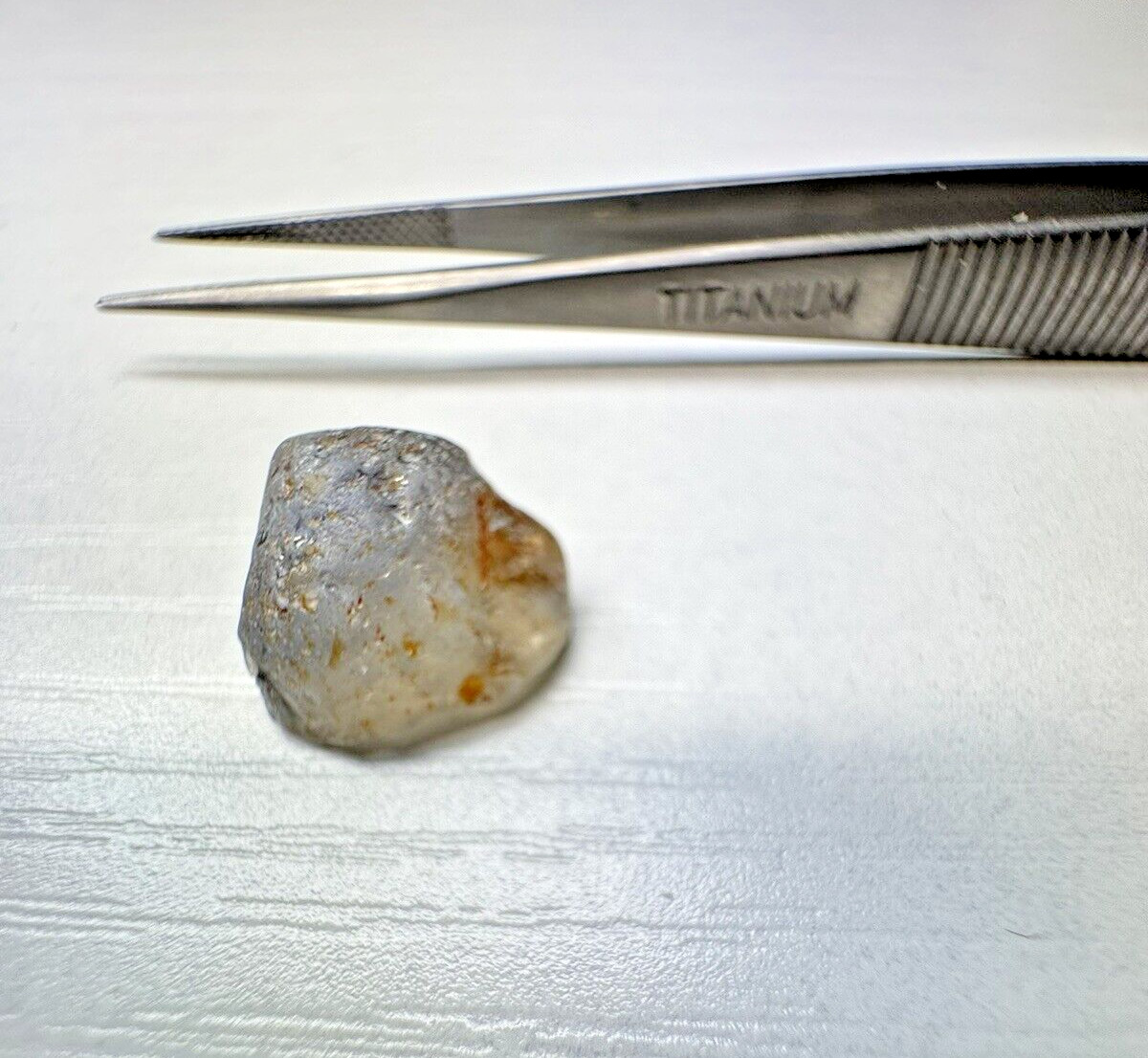 Sapphire Pastel Blue clean  faceting rough gemstone Tanzania 9.47 Carats