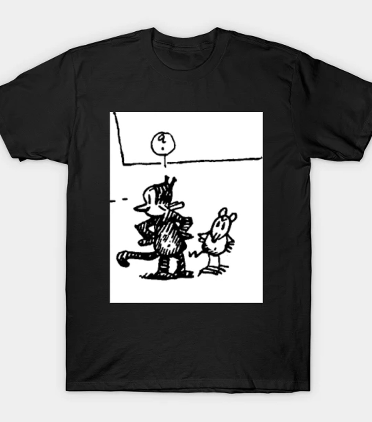 NEW Krazy Kat and Ignatz Mouse black T-shirt short sleeve S-5Xl XY42