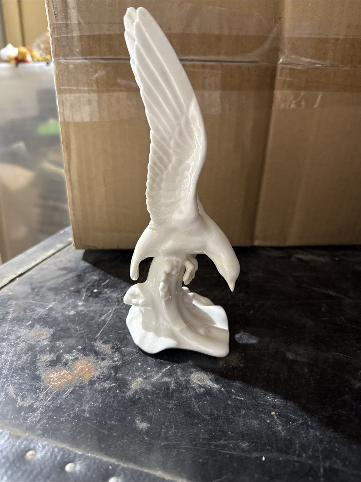 Vintage Enesco Seagull On A Wave Figurine 8”