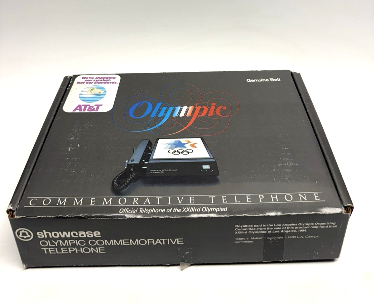 Vintage NOS AT&T Olympic Commemorative Telephone 1984 23rd Los Angeles Landline Vintage NOS AT&T Olympic Commemorative Telephone 1984 23rd Los Angeles Landline