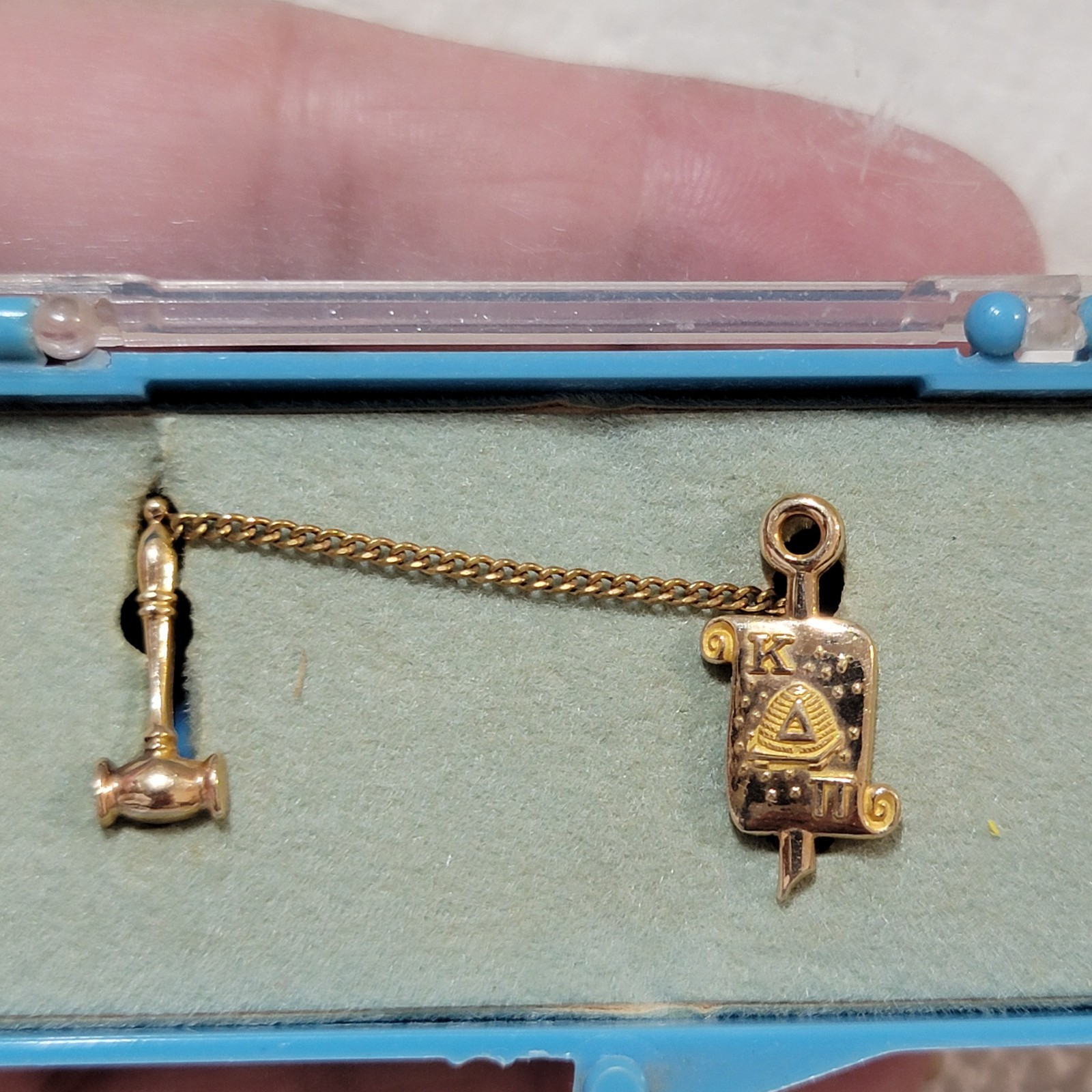 Vintage 1/10 10K Gold Filled KAPPA DELTA PI 2 Piece Pin Sorority Vintage 1/10 10K Gold Filled KAPPA DELTA PI 2 Piece Pin Sorority