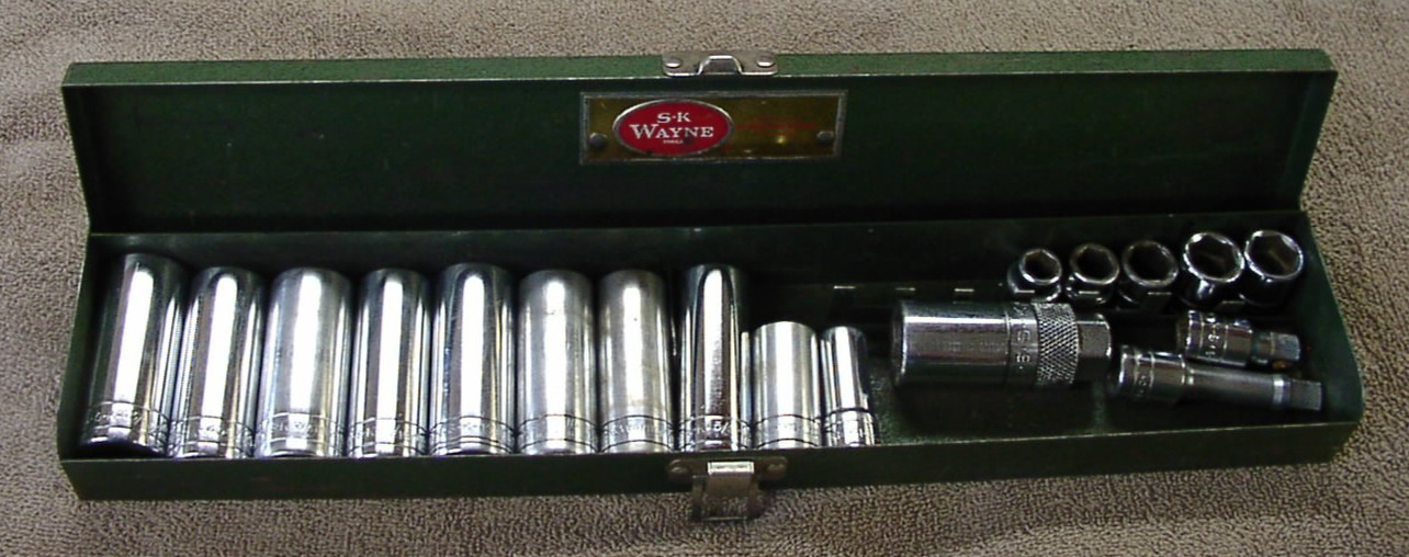 Vntg S-K  & S-K Wayne SAE 18 Pc Mixed 3/8\