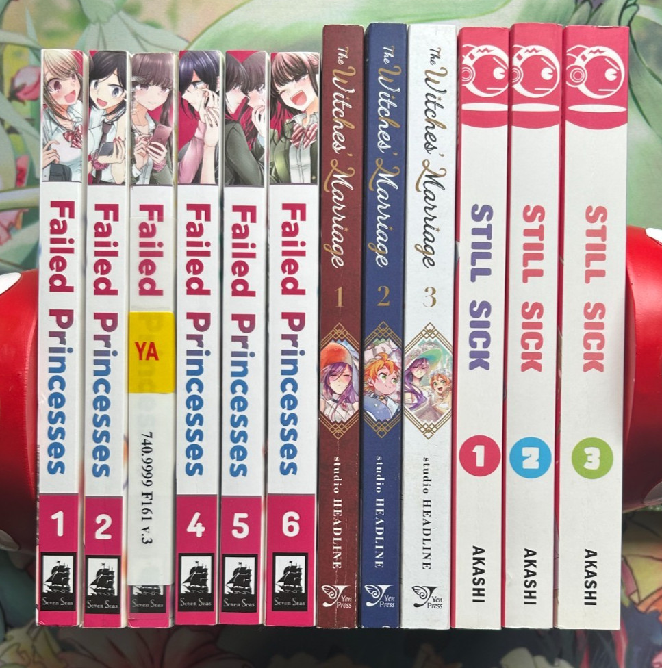 Yuri Manga 12 Lot Failed Princesses The Witches\' Marriage Still Sick Complete
