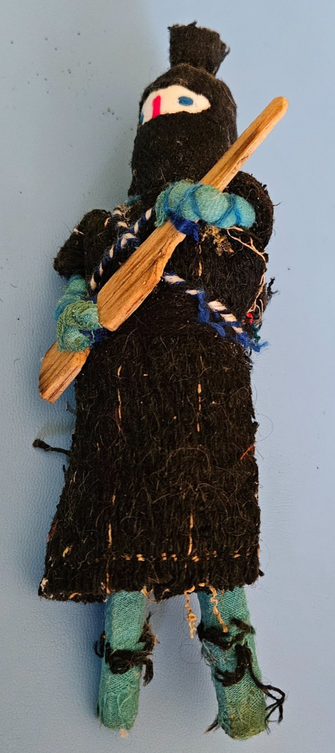 VTG Handmade Zapatista Rebel Doll Mexican Warrior Chiapas Mexico 7 1/2\