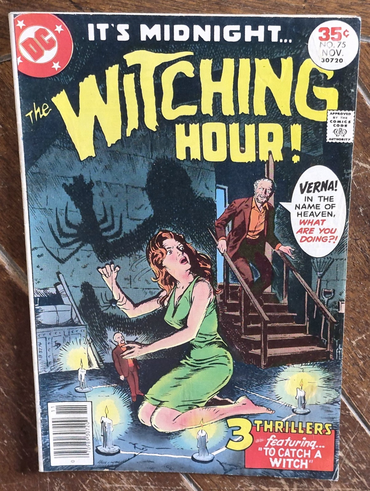 It\'s Midnight the Witching Hour #75, (1977, DC): Luis Dominguez Cover Art