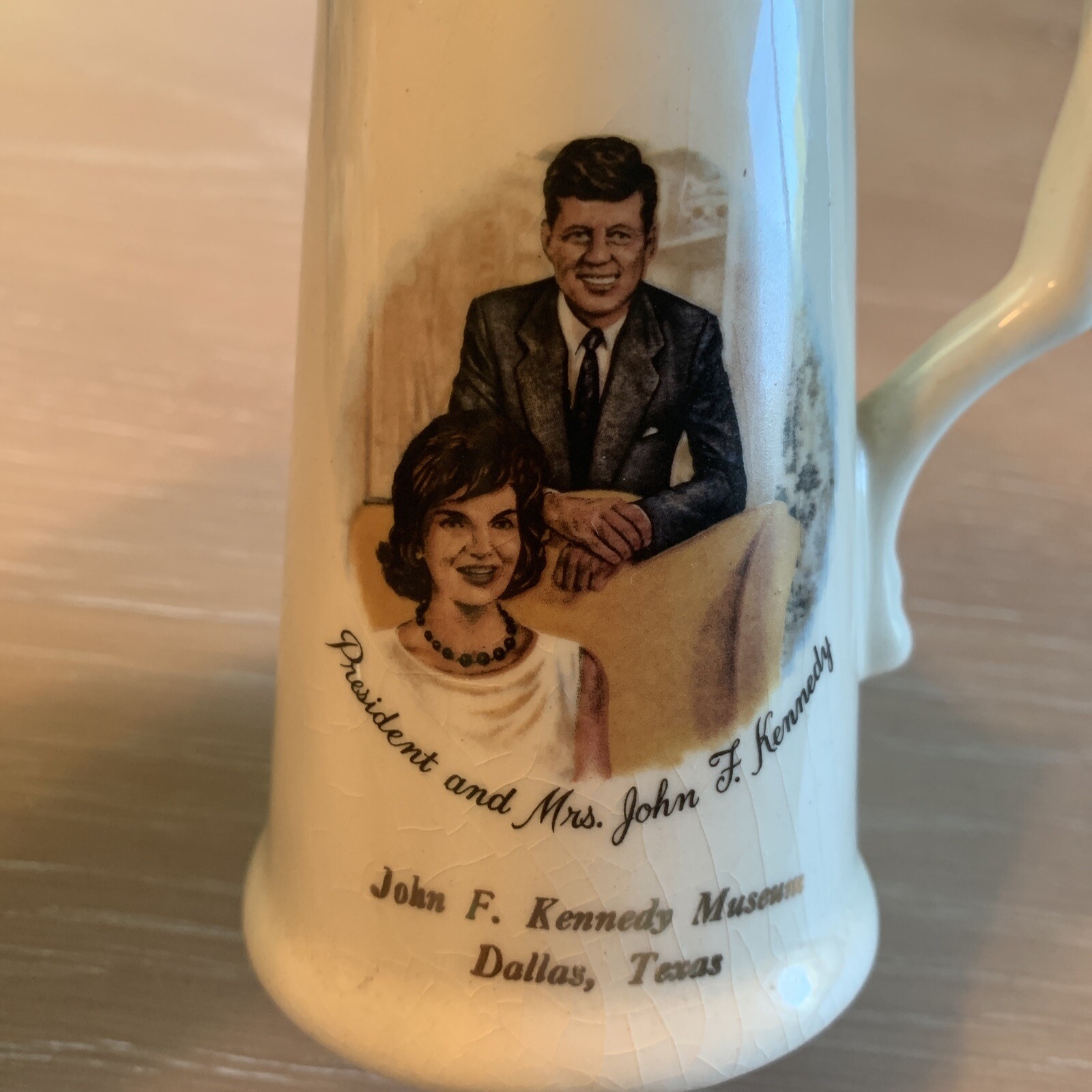 Vintage 60s President & Mrs John F Kennedy Creamer Pitcher