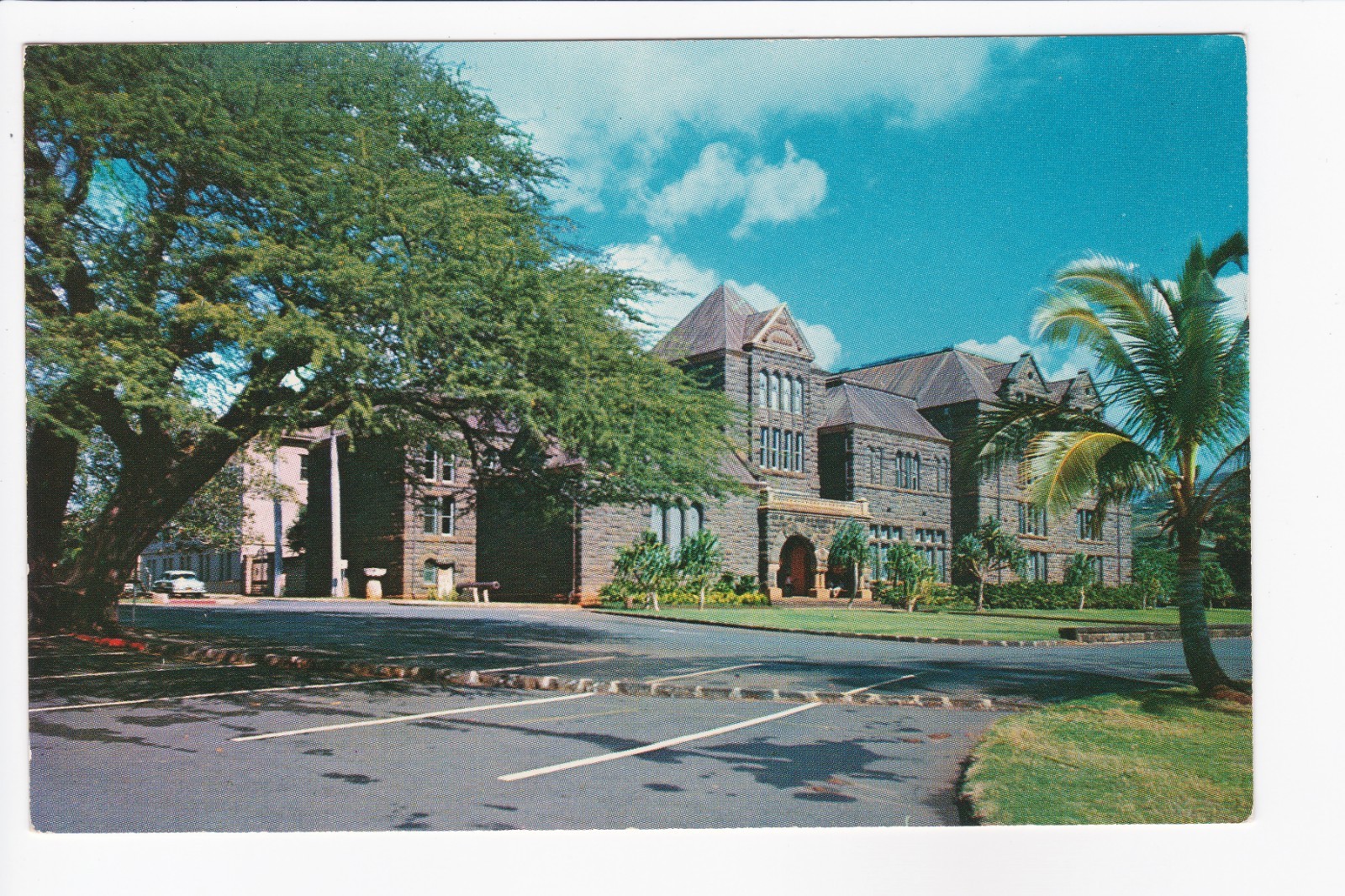 Bernice P.  Bishop Museum Honolulu Hawaii Kamehameha The Great Chrome Postcard