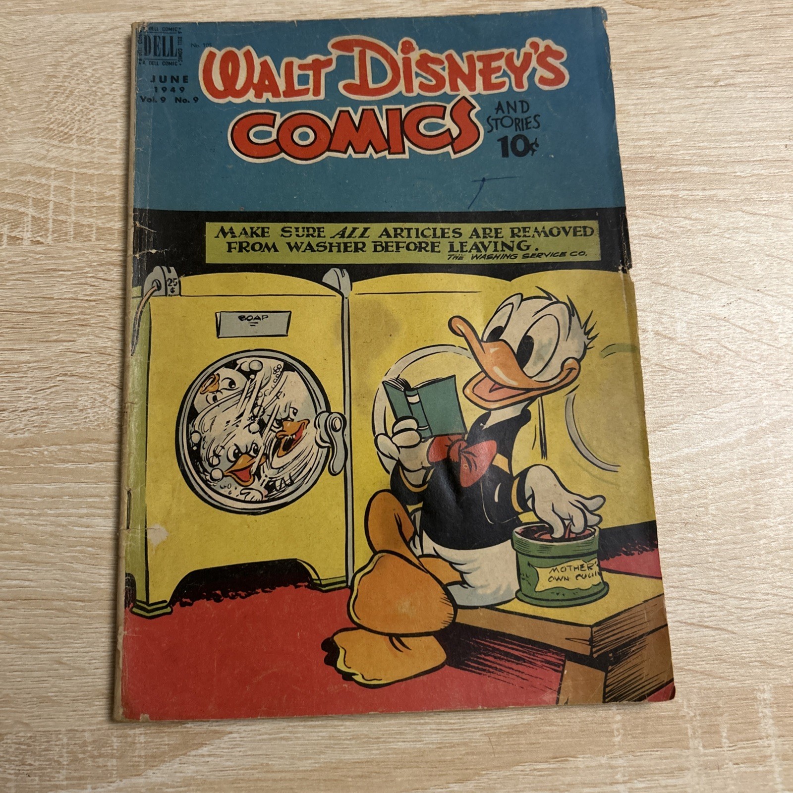 Walt Disney Comics Vol 9 No. 9 Donald Duck June 1949 Dell Golden Age Comic Book Walt Disney Comics Vol 9 No. 9 Donald Duck June 1949 Dell Golden Age Comic Book
