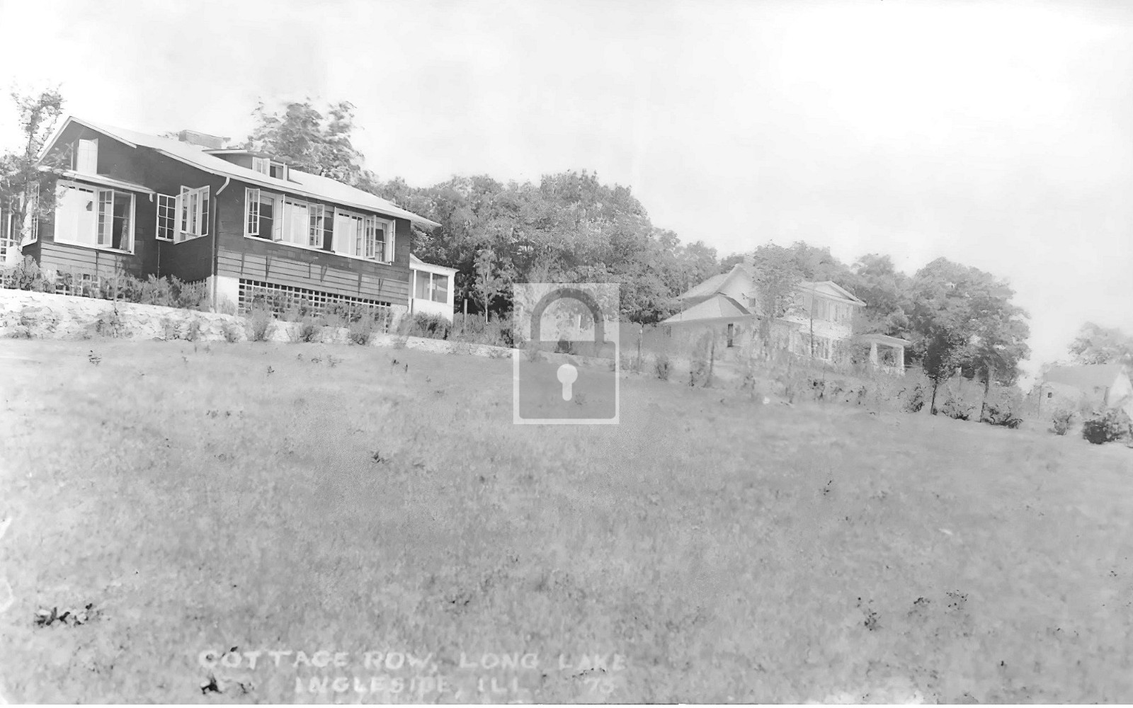 Cottage Row Long Lake Ingleside Illinois IL - Reprint