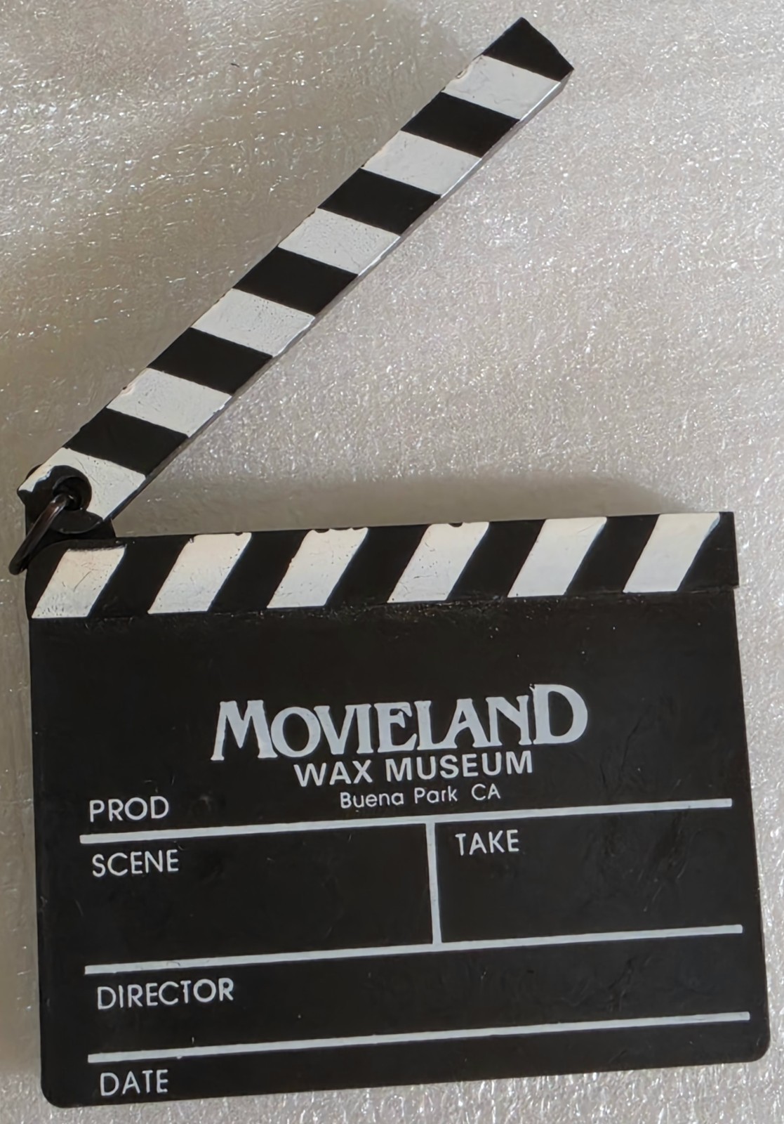 Vintage Movieland Wax Museum Buena Park CA Articulated Advertising Button Pin