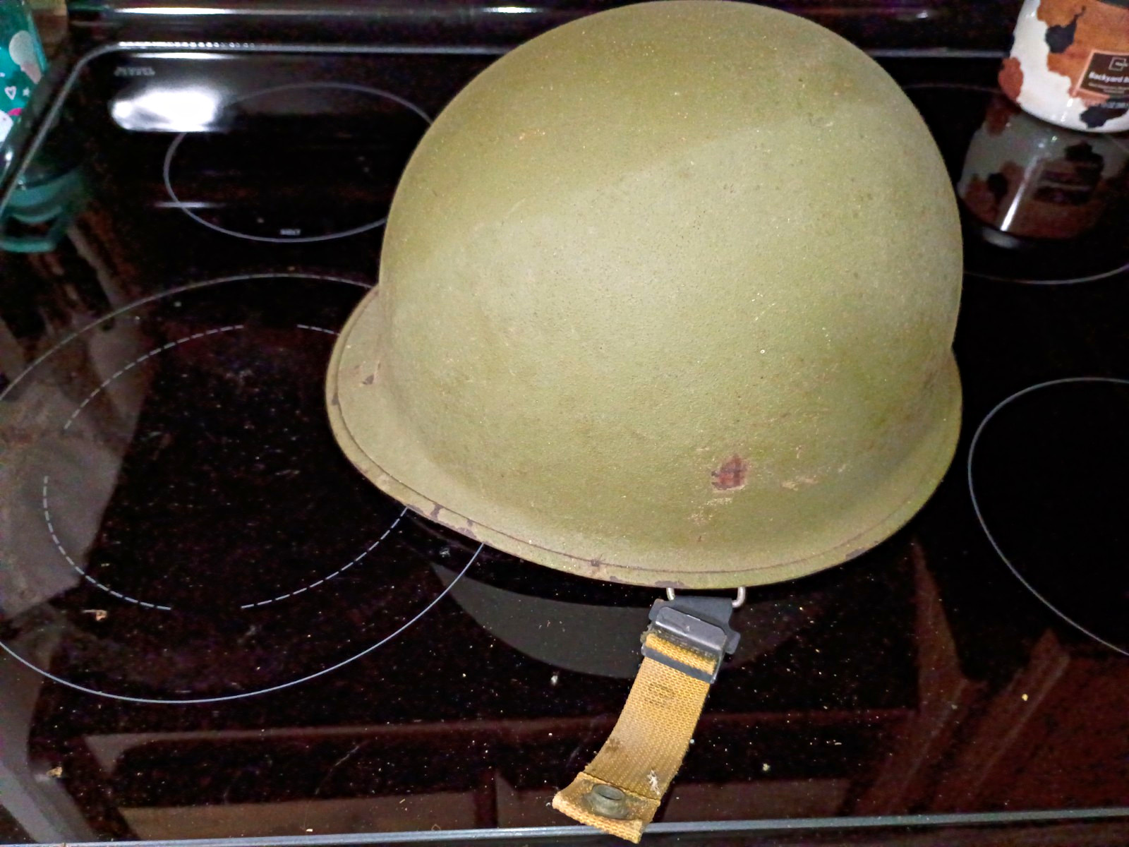 Vietnam Era Helmet, In Pretty Good Condition, The Liner Is In Good Shape Too Vietnam Era Helmet, In Pretty Good Condition, The Liner Is In Good Shape Too
