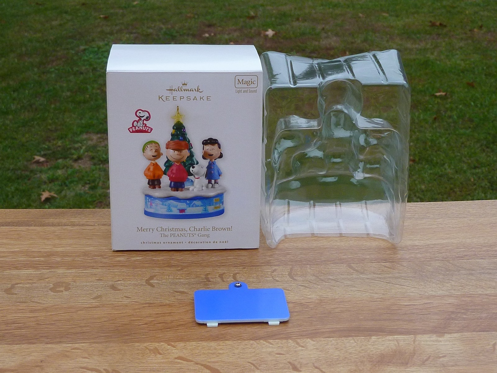 Hallmark 2010 Merry Christmas Charlie Brown Replacement EMPTY BOX+Battery Cover