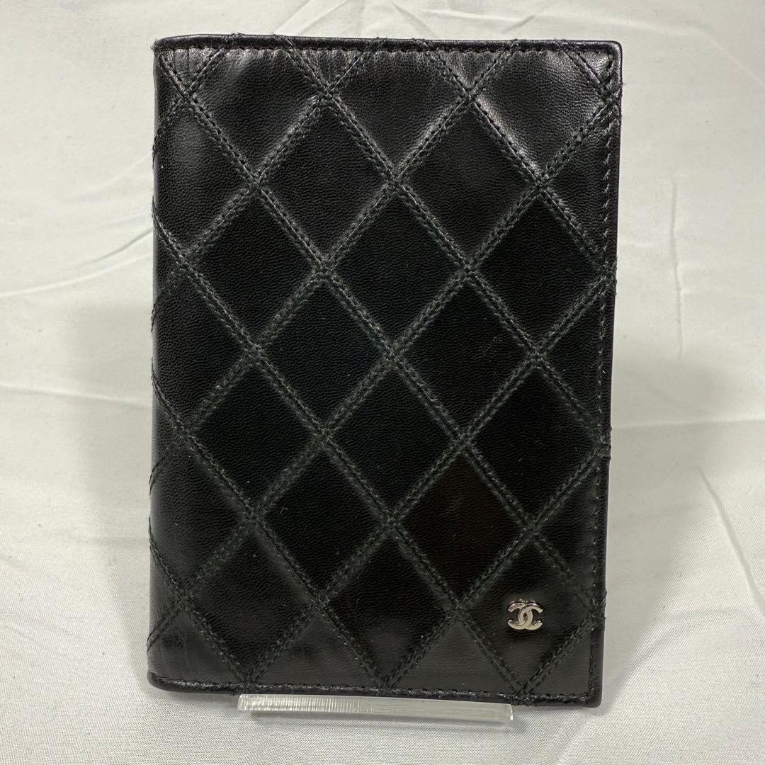 Chanel Outdoor Collection Matelasse Leather Passport Case Black Limited Edition