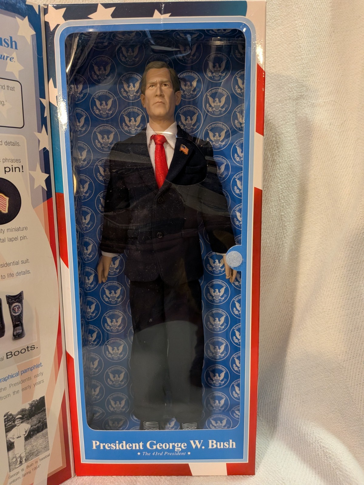 Toypresidents George W. Bush 43rd President Talking Action Figure 2003 Boxed