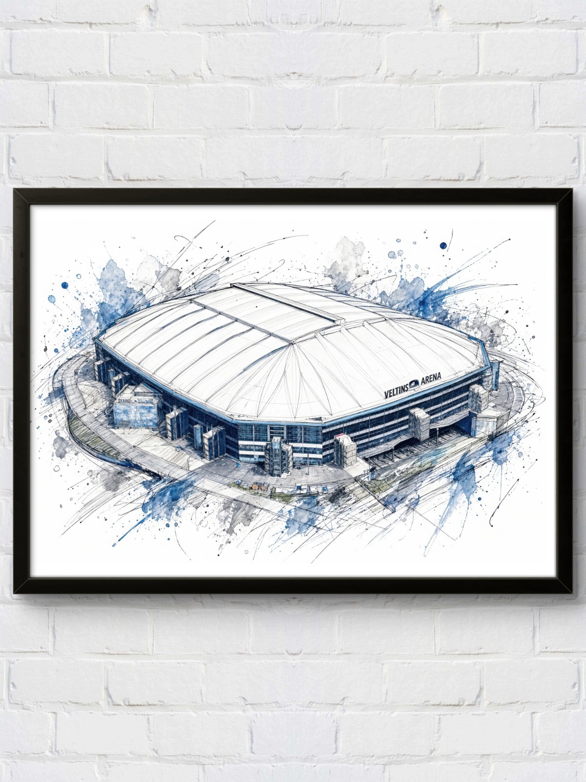 GELSENKIRCHEN Football Stadium Poster Germany Art Print Wall Art Print League