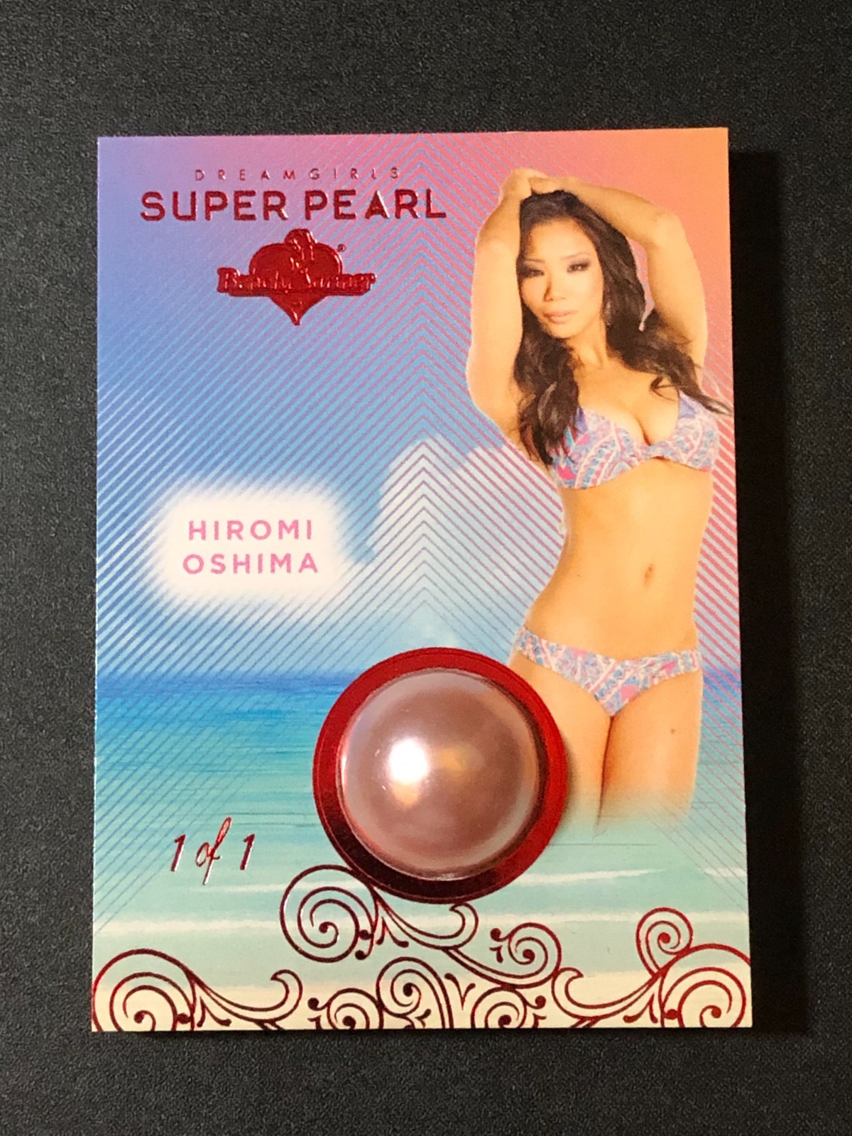 2025 Benchwarmer HIROMI OSHIMA Girls Summer 🌊 Super PEARL Red #1/1 Playmate 🐇