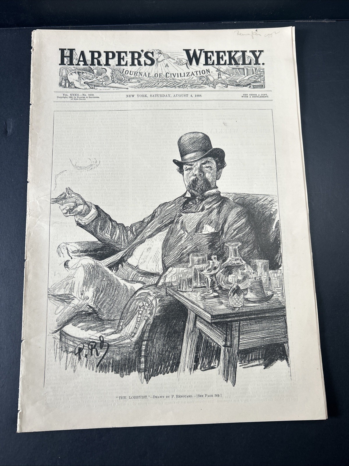 Harper’s Weekly Saturday, August 4, 1888