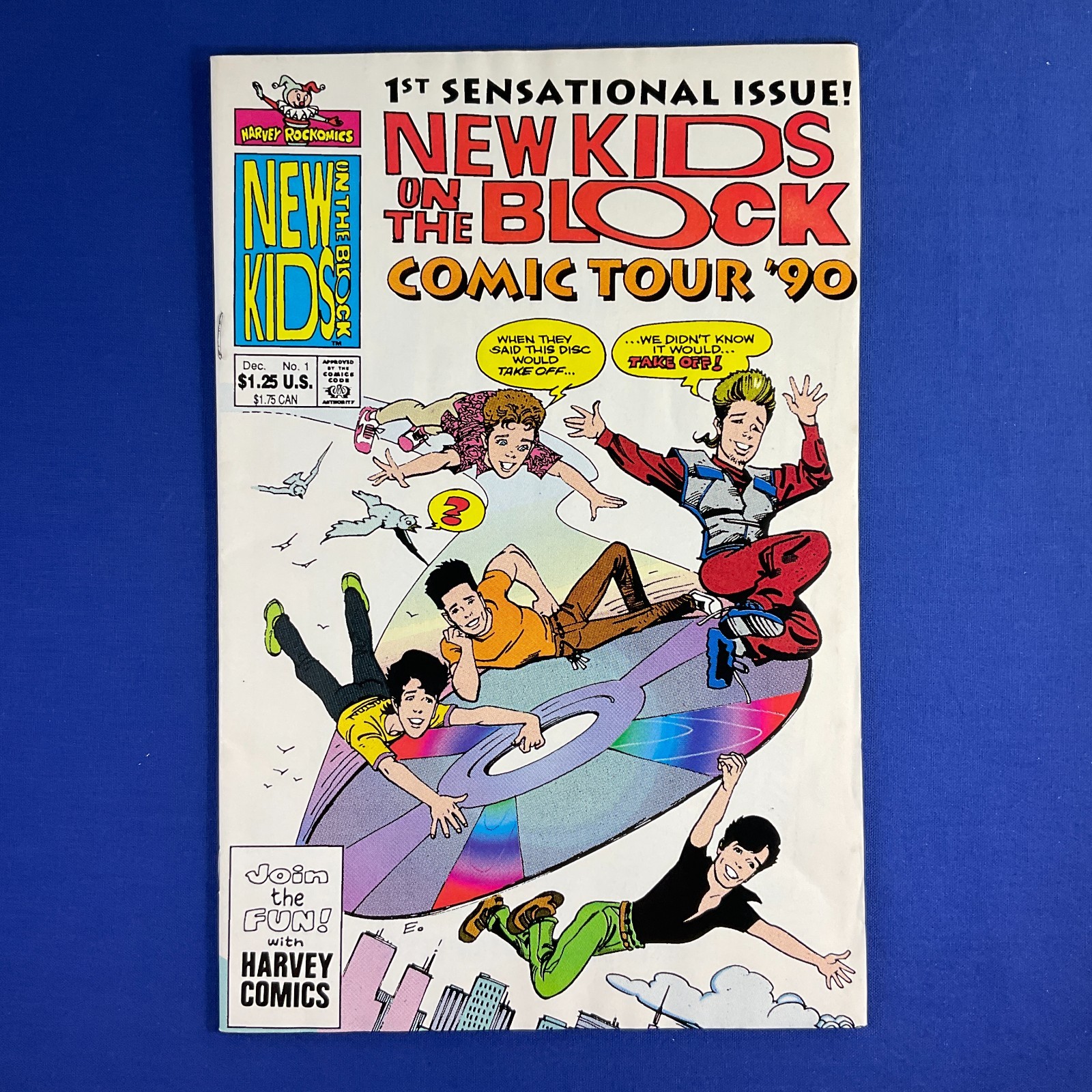 New Kids on the Block Comic Tour \'90 #1 Harvey Comics 1991 Comic Book 1st Issue