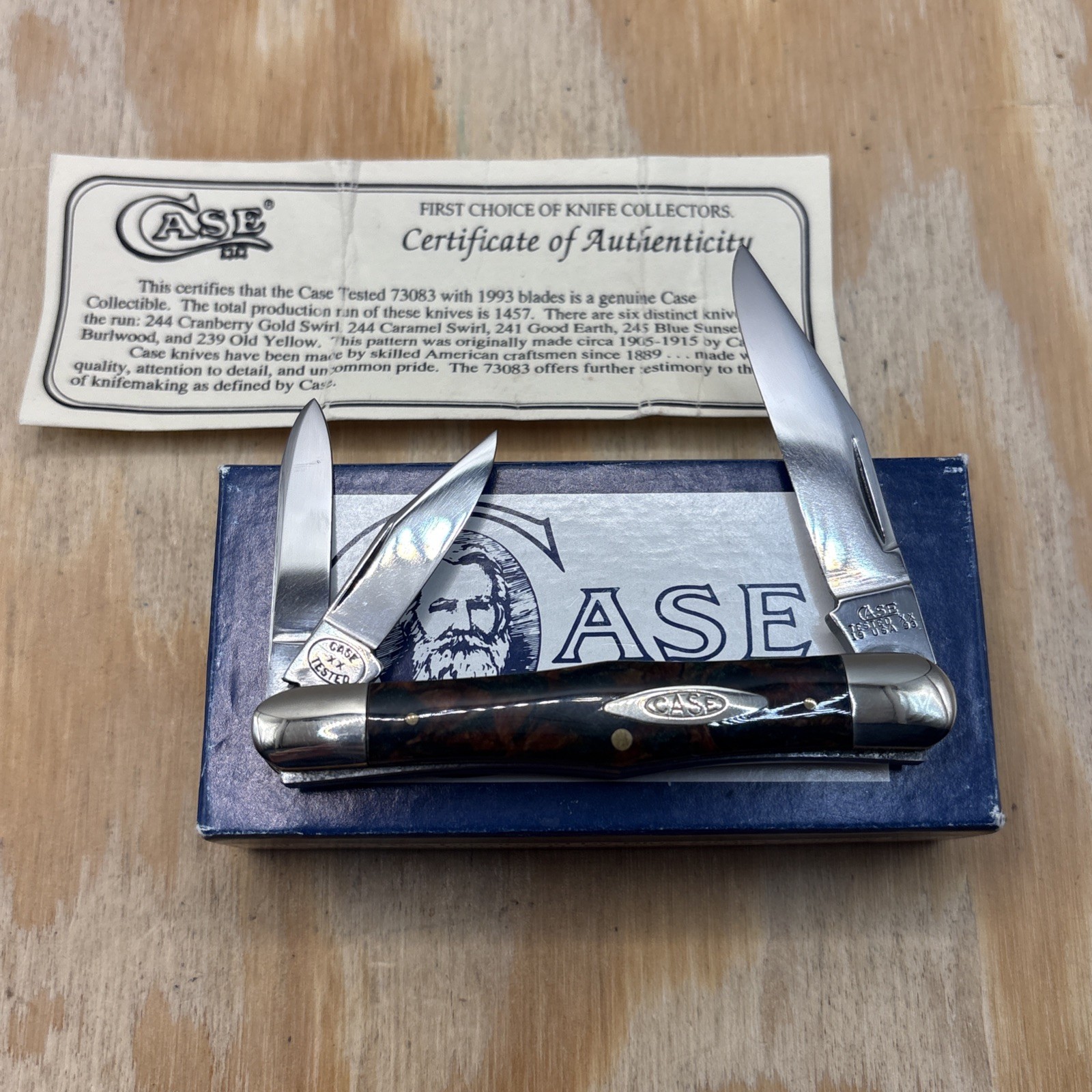 Vintage Case XX 1993 Classic 73083 Good Earth Splitback Whittler Knife 241 MADE Vintage Case XX 1993 Classic 73083 Good Earth Splitback Whittler Knife 241 MADE