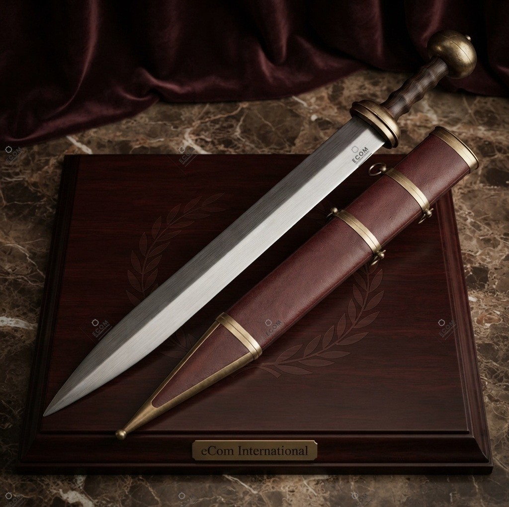 Hand Forged Premium Roman Gladius Sword Carbon Steel Battle Ready with Scabbard.