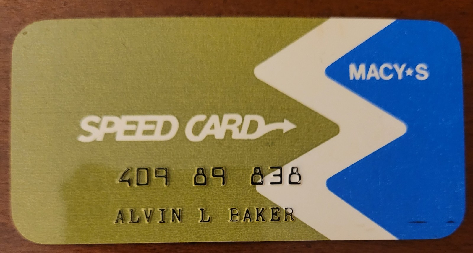 Vintage Macy's Midwest Department Store Credit Charge Card