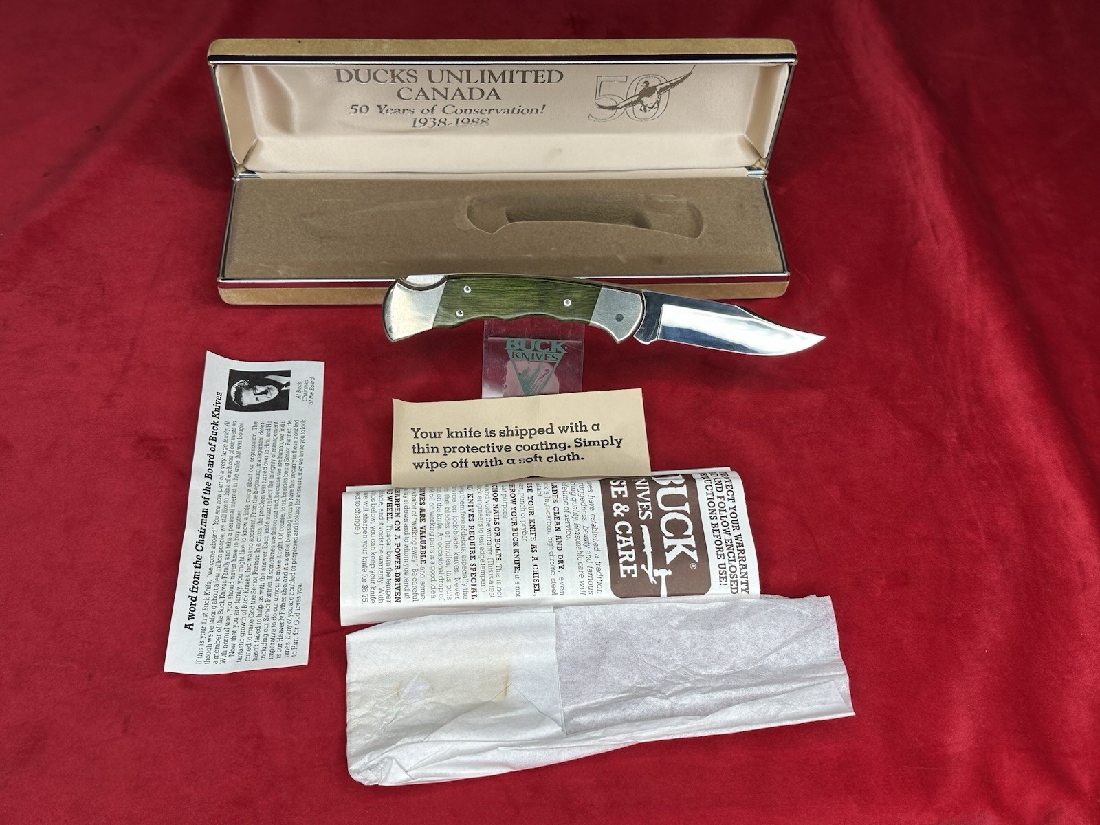 Buck 112- 1988 Ducks Unlimited Canada 50th Anniversary 1938-1988