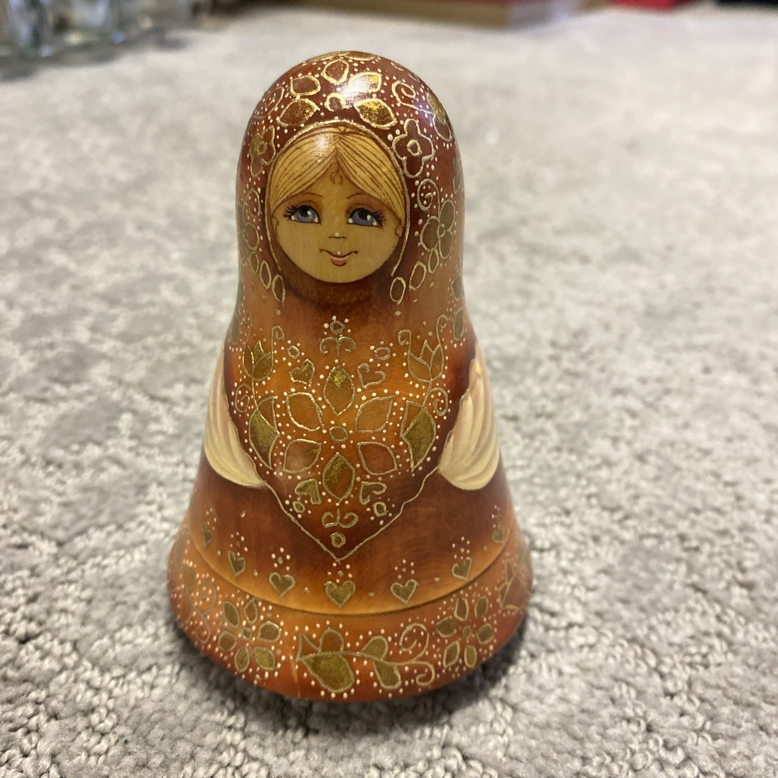Vintage Russian Nesting Dolls Set gorgeous detail