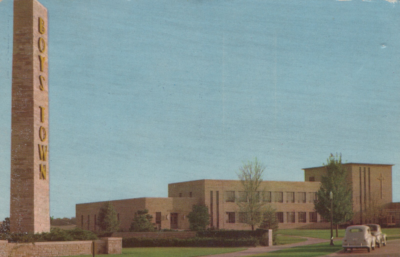 Father Flanagan\'s Boys Home School Omaha Nebraska Chrome Vintage Post Card
