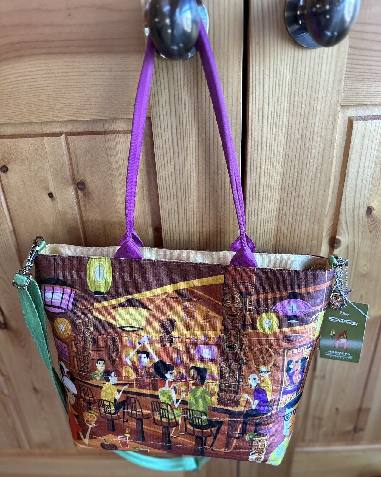 New Disney Harveys Seatbelt Shag Trader Sam’s The Enchanted Tiki Bar Tote Bag