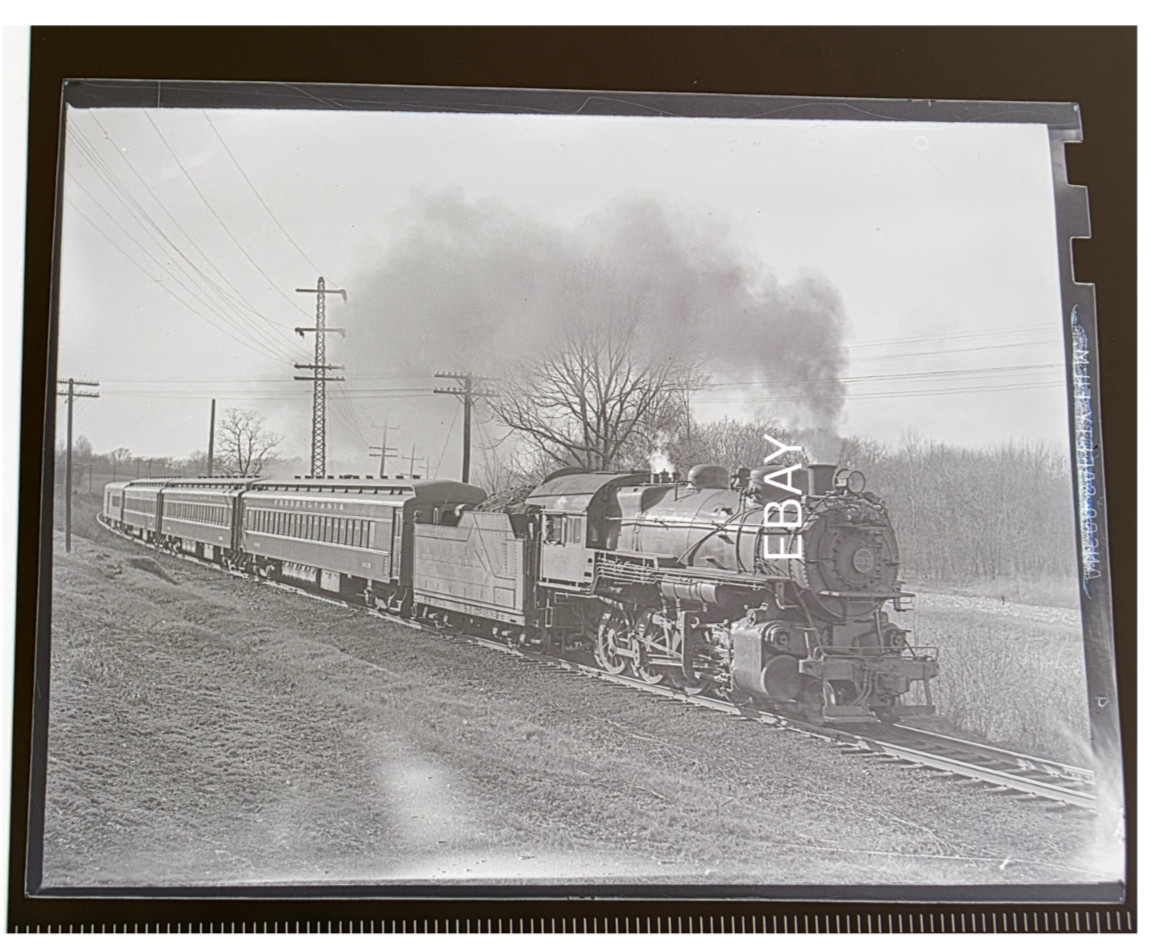 4/4/48 Pennsylvania Railroad No. 553 H-9 Reading Philly Local Photo negative