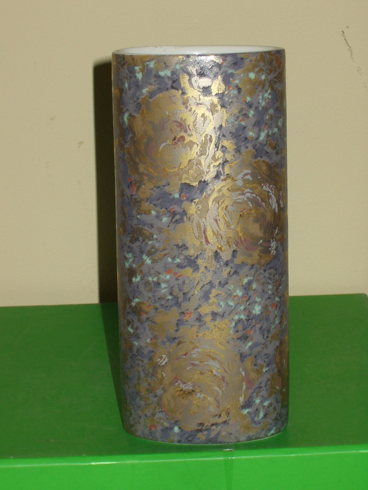 Vintage AK Kaiser Vase K. Nossek W. Germany Floral Gold