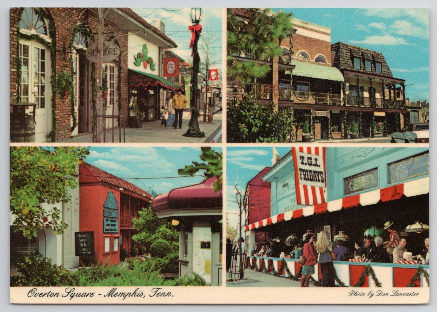 1977 Overton Square Memphis TN Multi-View Postcard 4\