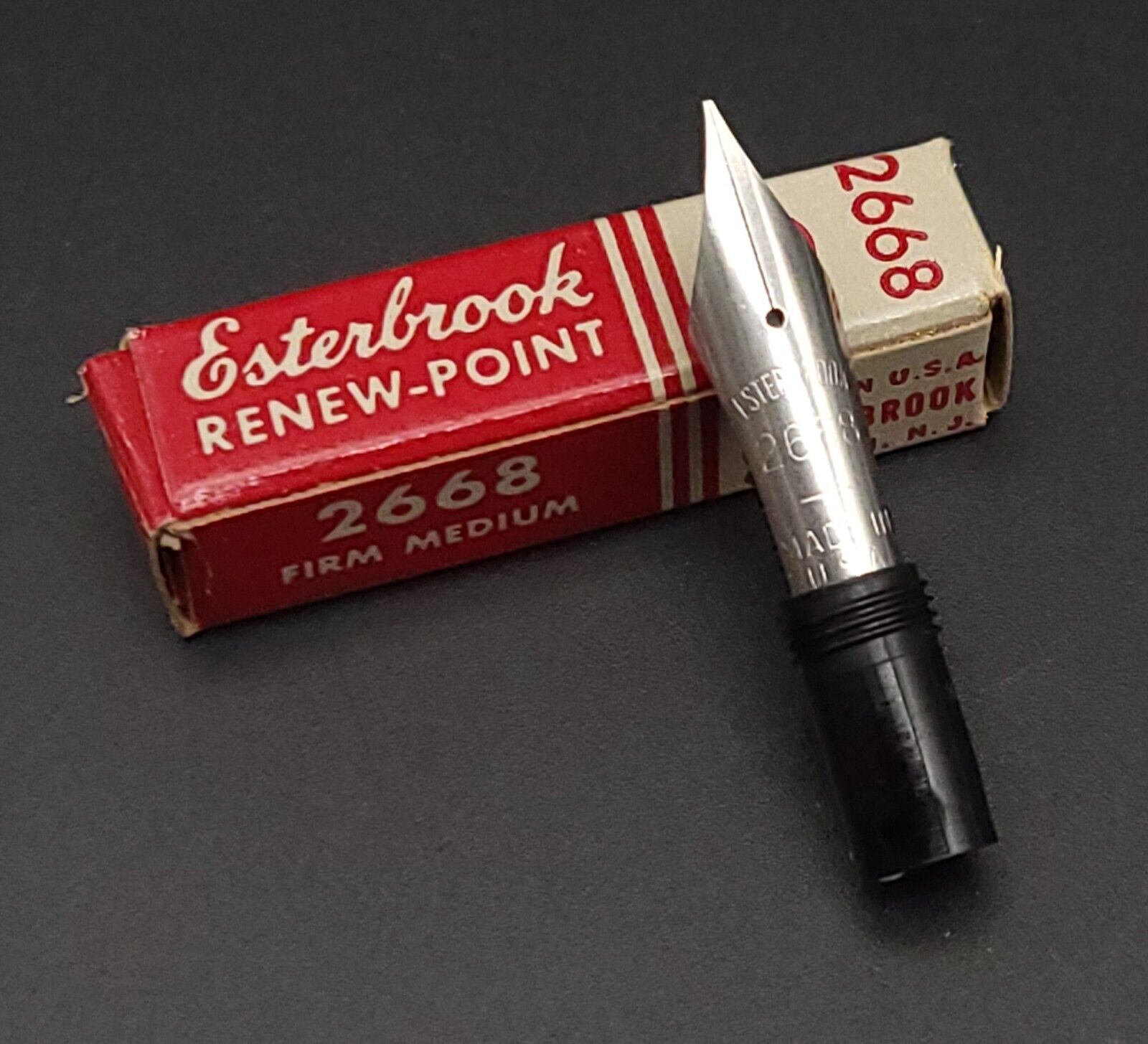 Esterbrook Firm Medium M 2668 Renew Point Fountain Pen Nib Unit - Vintage - NOS