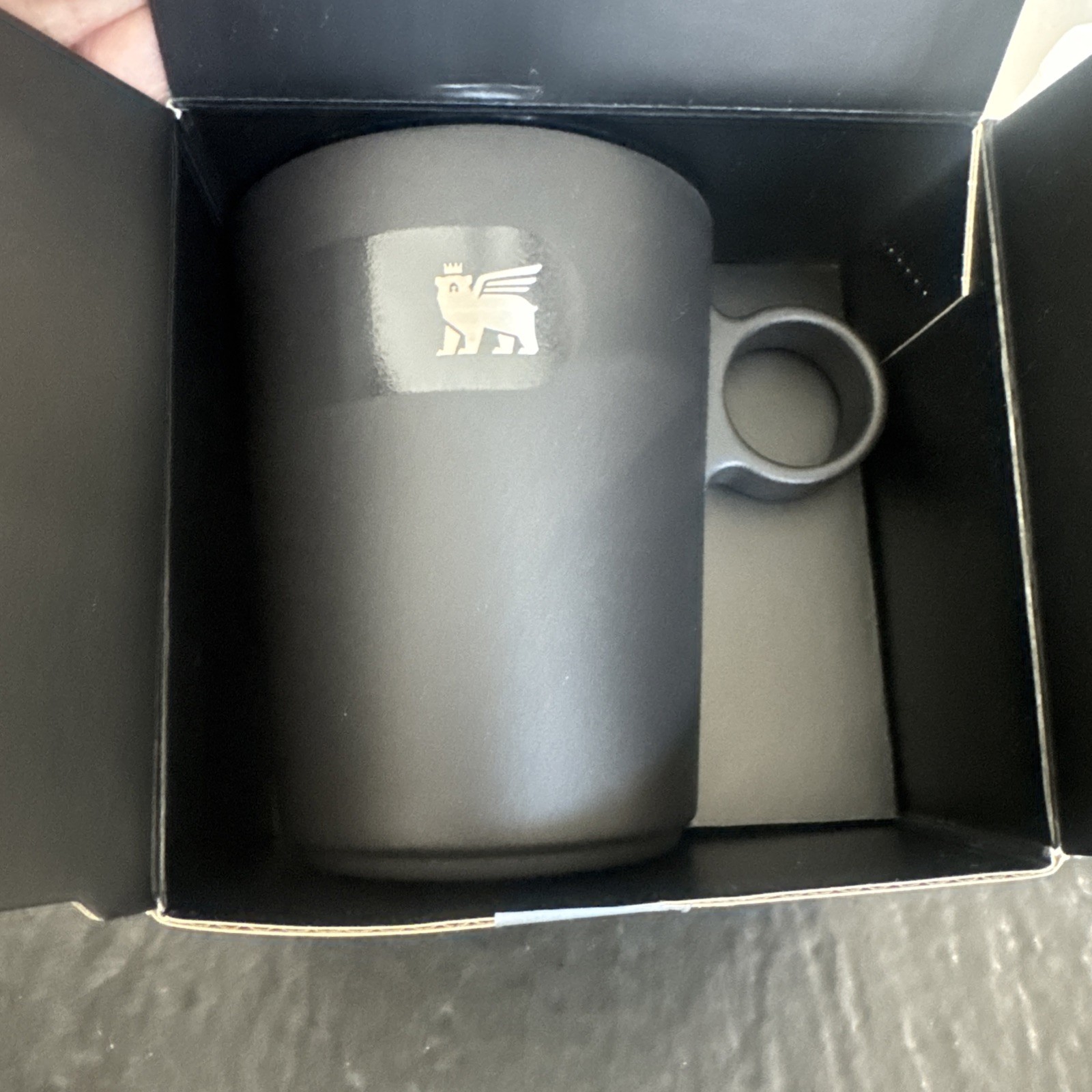 Stanley Cafe Latte Cup 10.1 fl oz 313 ml Matte Black Heat Retention New in box