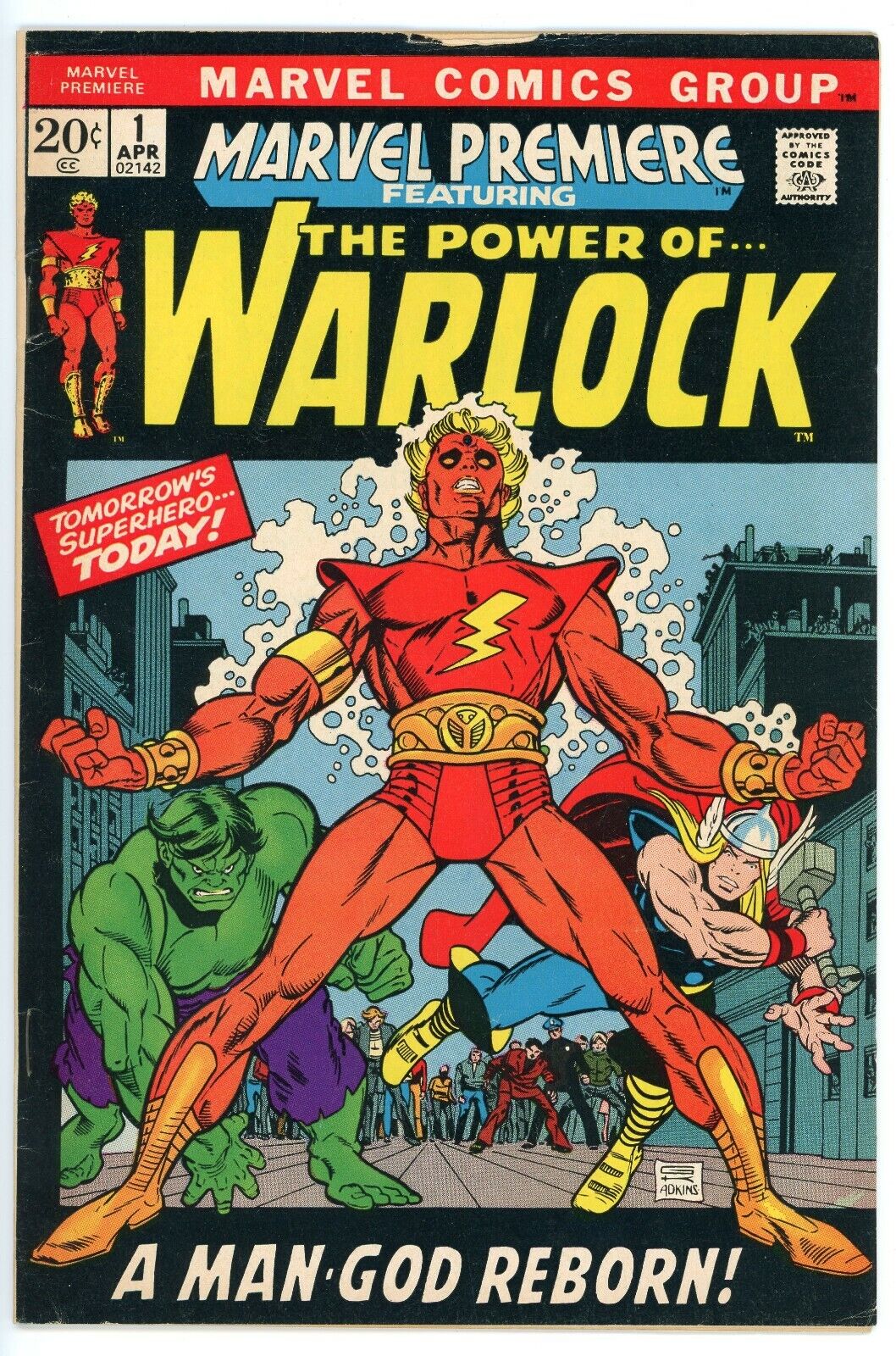 Marvel Premiere # 1 The Power of Warlock Comic Book GD 