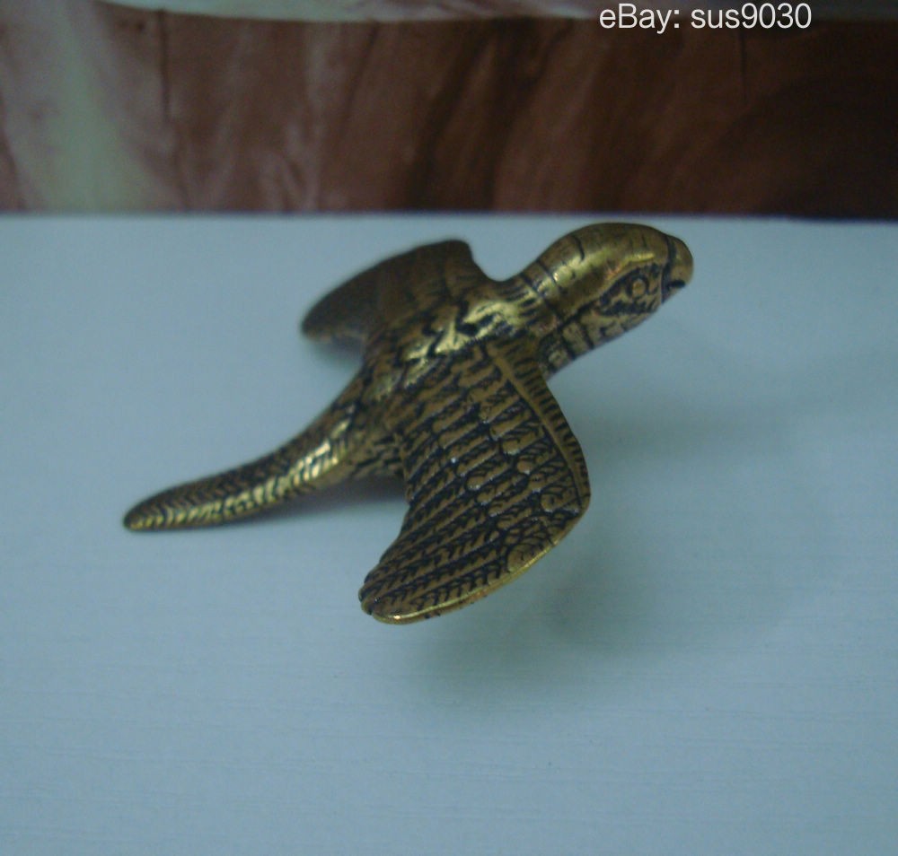 Vintage Solid Brass Flying Parrot Bird Statue Figurine Vintage Solid Brass Flying Parrot Bird Statue Figurine