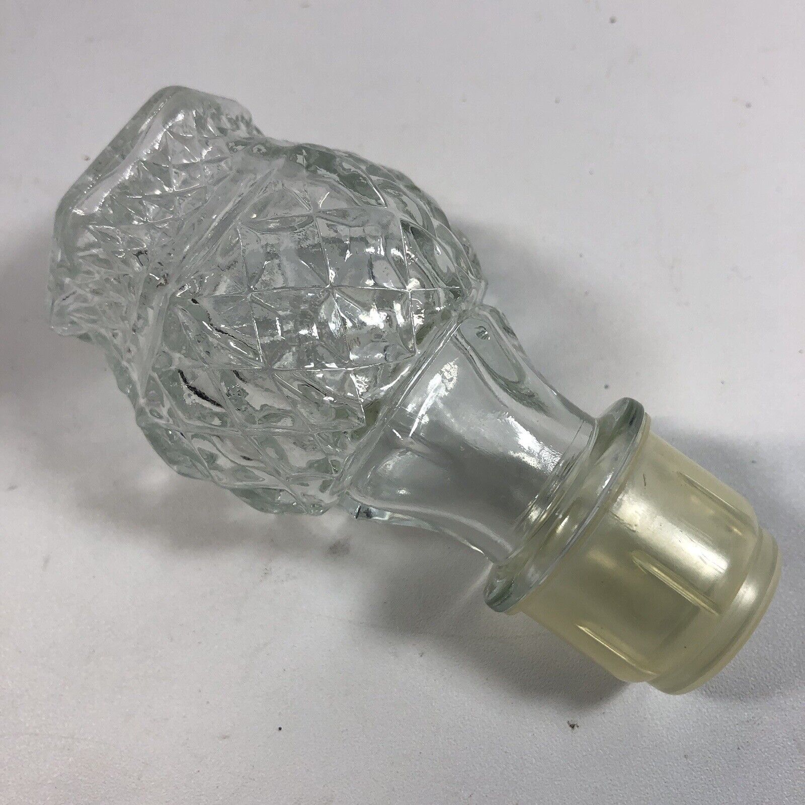 Crystal Vintage Wine Decanter Stopper 1.25 Inch Diameter Plug Preowned