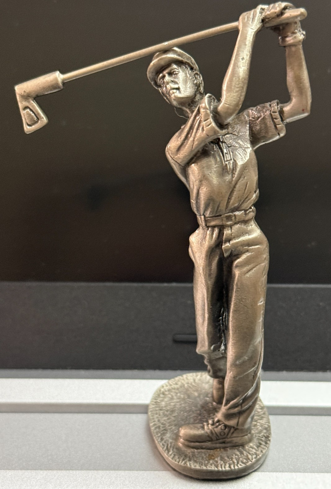 Vintage 1976 Lance Fine Pewter Golfer Figurine Finish Pose A. Petitto Mold 3.5 Vintage 1976 Lance Fine Pewter Golfer Figurine Finish Pose A. Petitto Mold 3.5