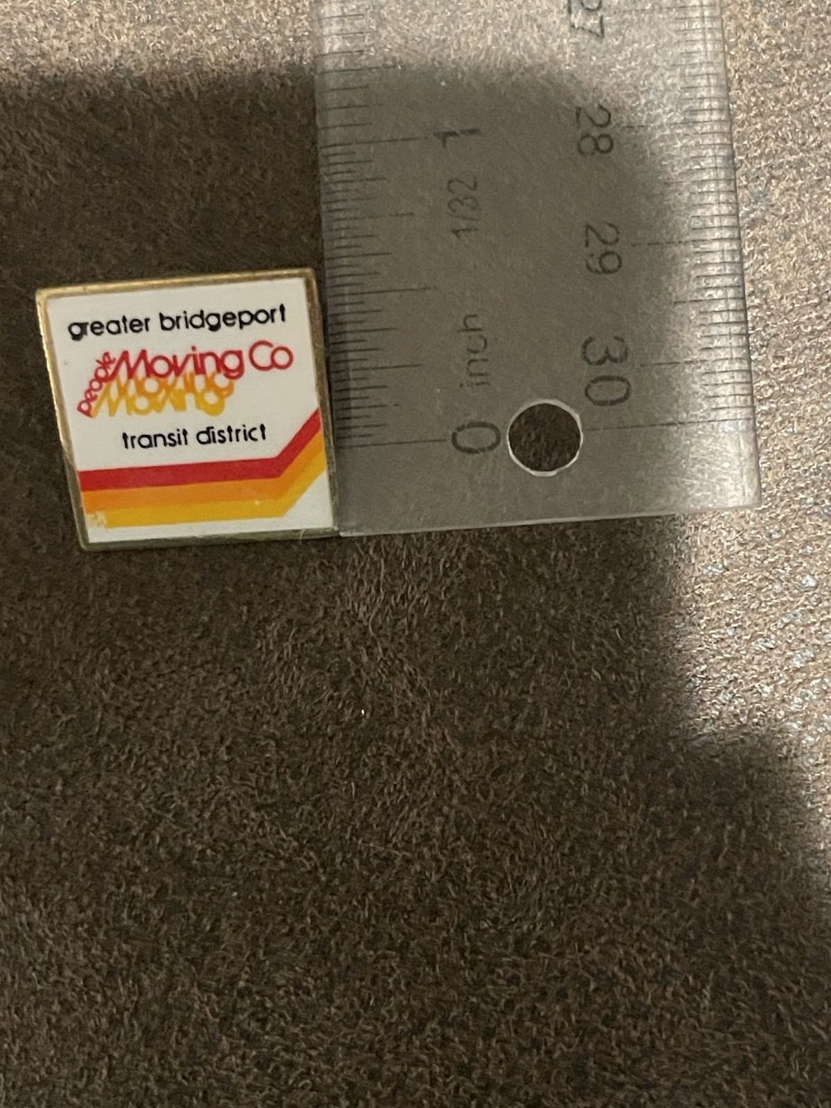 Vintage Greater People Moving Co Transit District Lapel Pin