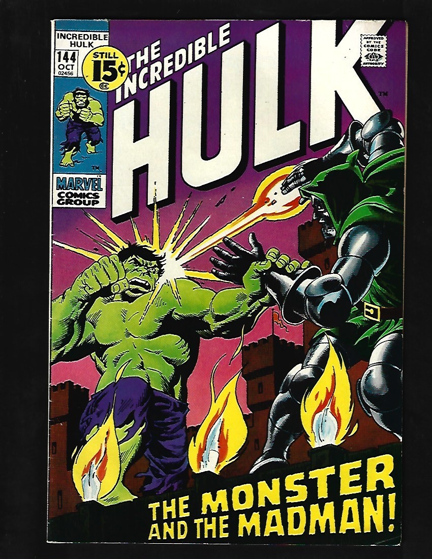 Incredible Hulk #144 VF- Trimpe Doctor Doom Valeria Early Doc Samson Iron Man