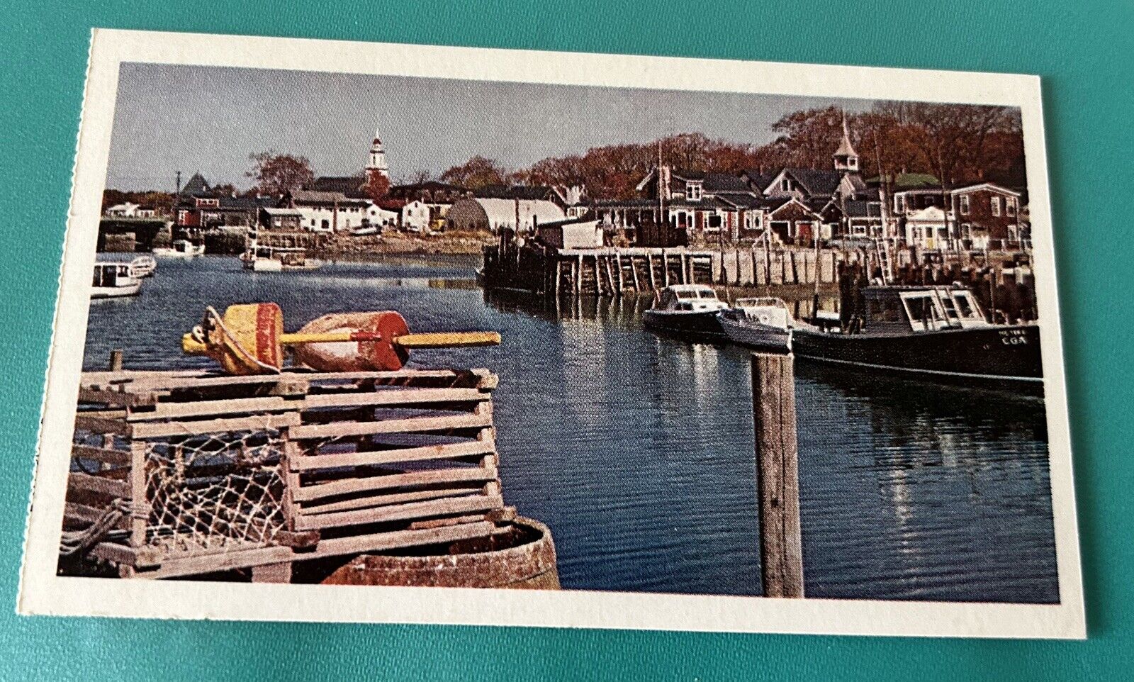 Kennebunkport Harbor Maine Ship Post Card