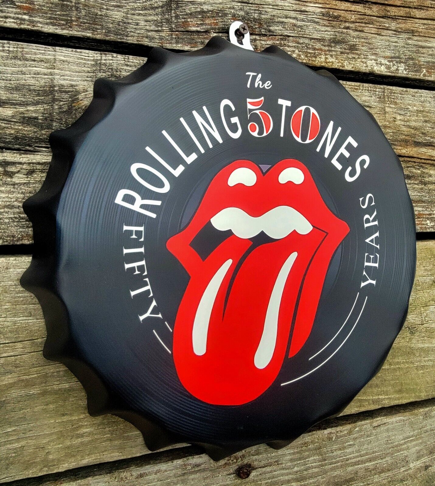 The Rolling Stones  Tonge logo Metal Sign For  Bar, Music Studio Mancave Decor