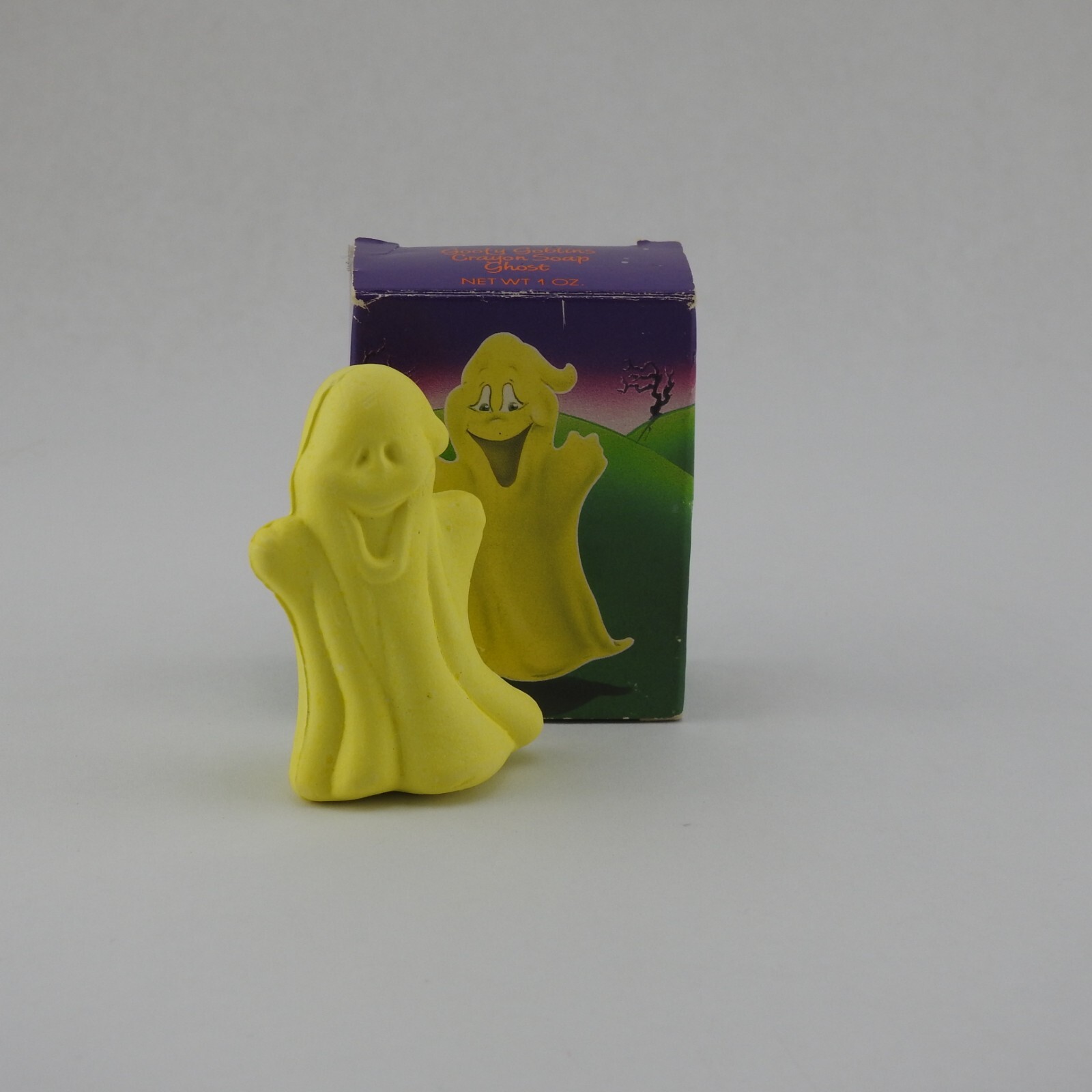 Vintage 1991 Avon Halloween Goofy Goblins Ghost Crayon Soap Bar New NOS