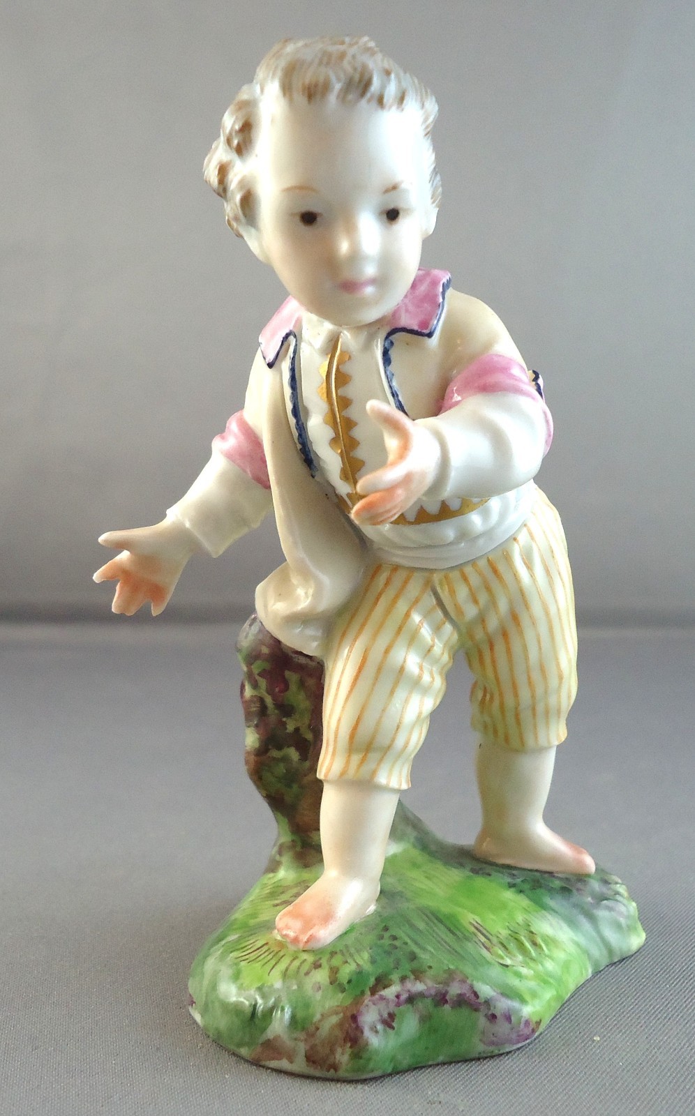 Hochst German Porcelain Figurine of a Young Boy